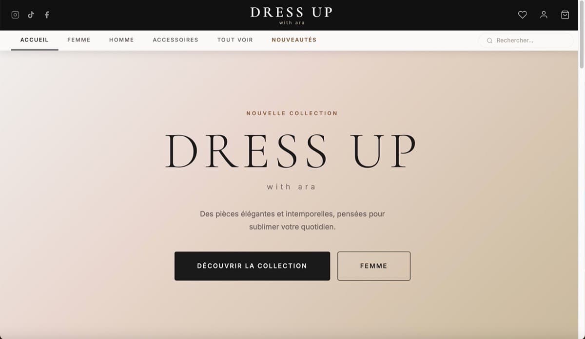 Exemple — Boutique en ligne